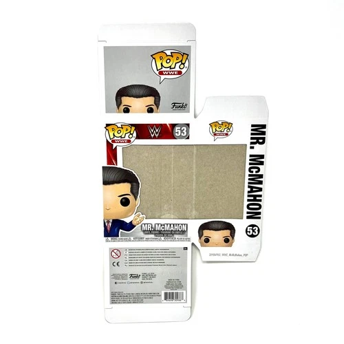 Funko Pop Replacement Empty Box Only -  WWE Mr. Mcmahon #53