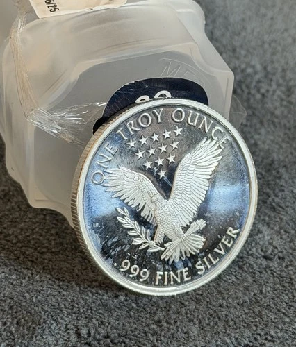 1 Troy Ounce .999 Fine Silver Round Apmex Secondary Freedom Eagle Design