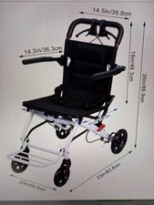 Ultra light , foldable wheel chair. Outdoor , indoor