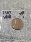 1909 Lincoln Wheat Penny Cent VDB VF Listing 1