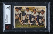 1957 Topps Carl Furillo Gil Hodges Roy Campanella Duke Snider #400 BVG 6 HOF 0q3