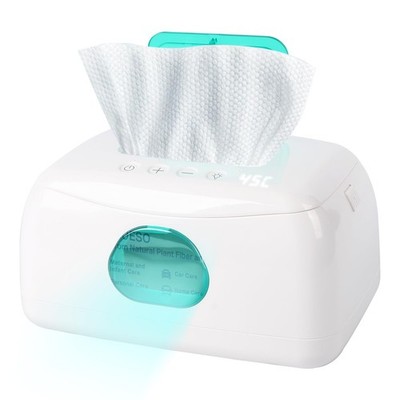 Baby Wipe Warmer with 16-Level Precision Heating, Portable USB-Powered Wet Wi...