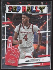 2024-25 Bowman University Chrome #PR-1 Ace Bailey Pep Rally Rutgers (A3)