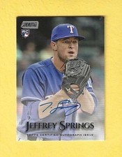 2019 Topps Stadium Club Jeffrey Springs Autograph Auto rookie RC