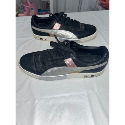 Puma Cali Star Black Metallic Silver Rose Gold Sneakers 373870-01 Mens 10.5