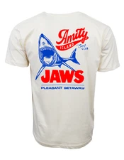 JAWS AMITY ISLAND SURF CLUB GRAPHIC PLEASANT GETAWAY T SHIRT