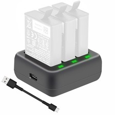 Camera 3-Way Battery Charger For DJI Osmo Action 3 Battery Charging Accessory