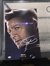 JEREMY RENNER SIGNED 'AVENGERS' 12x18 MOVIE POSTER JSA COA AUTOGRAPH