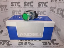 XB2BW3361 Andeli  22mm Green Illuminated Push Button 1 NO 400 V - FAST SHIPPING