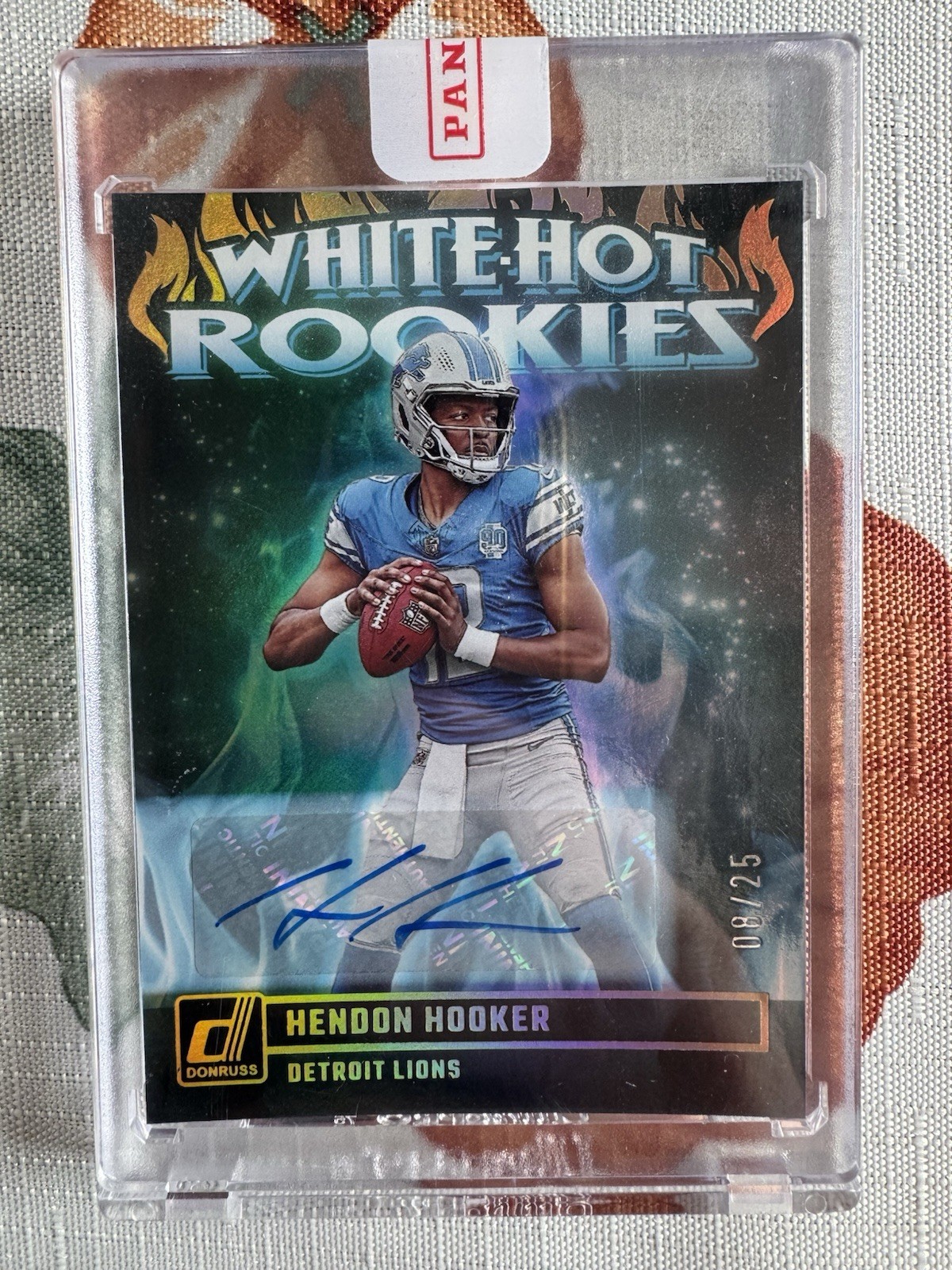 2023 Panini Donruss HENDON HOOKER White Hot Rookies AUTO 08/25 LIONS 🔥🔥🔥