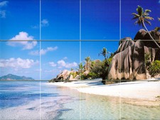 Art Coastal Mural Ceramic Backsplash Bath Tile 356