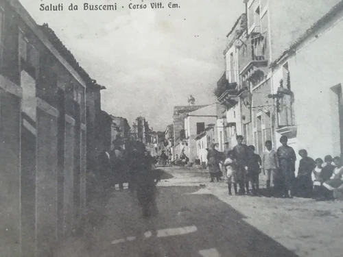 LANDSCAPE POSTCARD BUSCEMI SYRACUSE CORSO VITTORIO EMANUELE SICILY ANIMATED - Picture 2 of 3