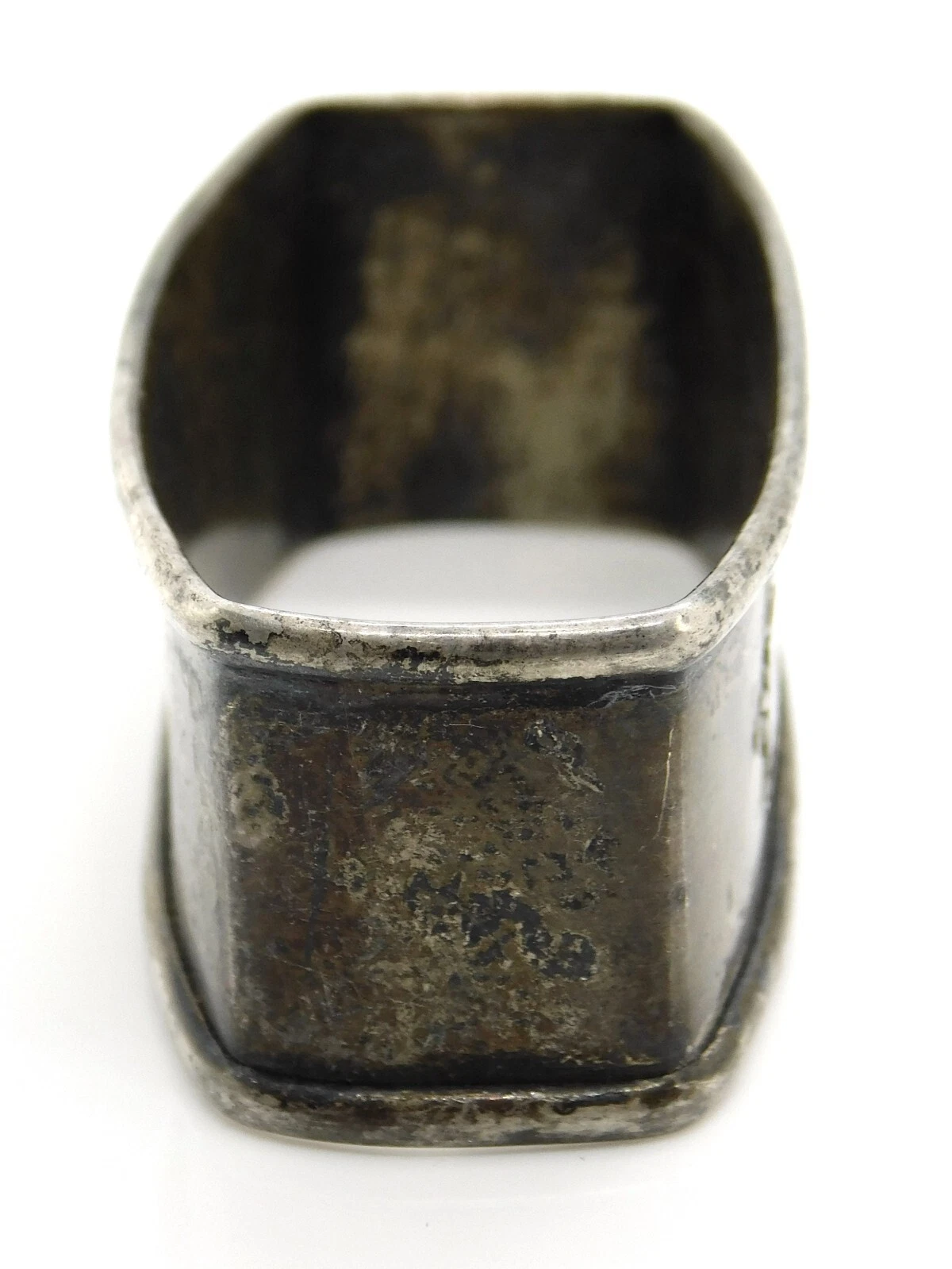 Sterling Silver Oblong Napkin Ring - Thumbnail 5