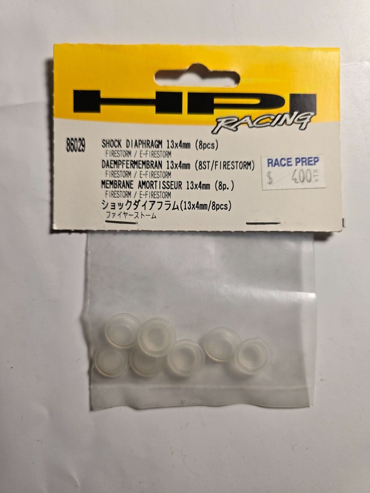 HPI Racing 86029 Shock Diaphragm (Firestorm) 13X4MM