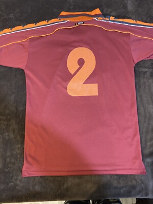 Diadora AS Roma 1998/99 Cafu #2 Home Jersey Size M | eBay