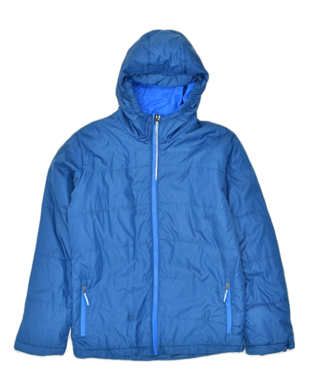 Chaqueta Acolchada con Capucha COLUMBIA Niños 15-16 Años XL Azul Poliéster AF14