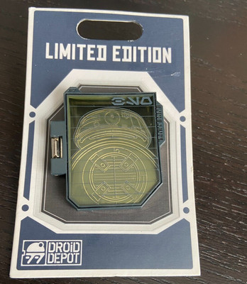 Disney Star Wars Galaxy's Edge HINGED PIN Droid Depot BB-9E Schematic LE 1500