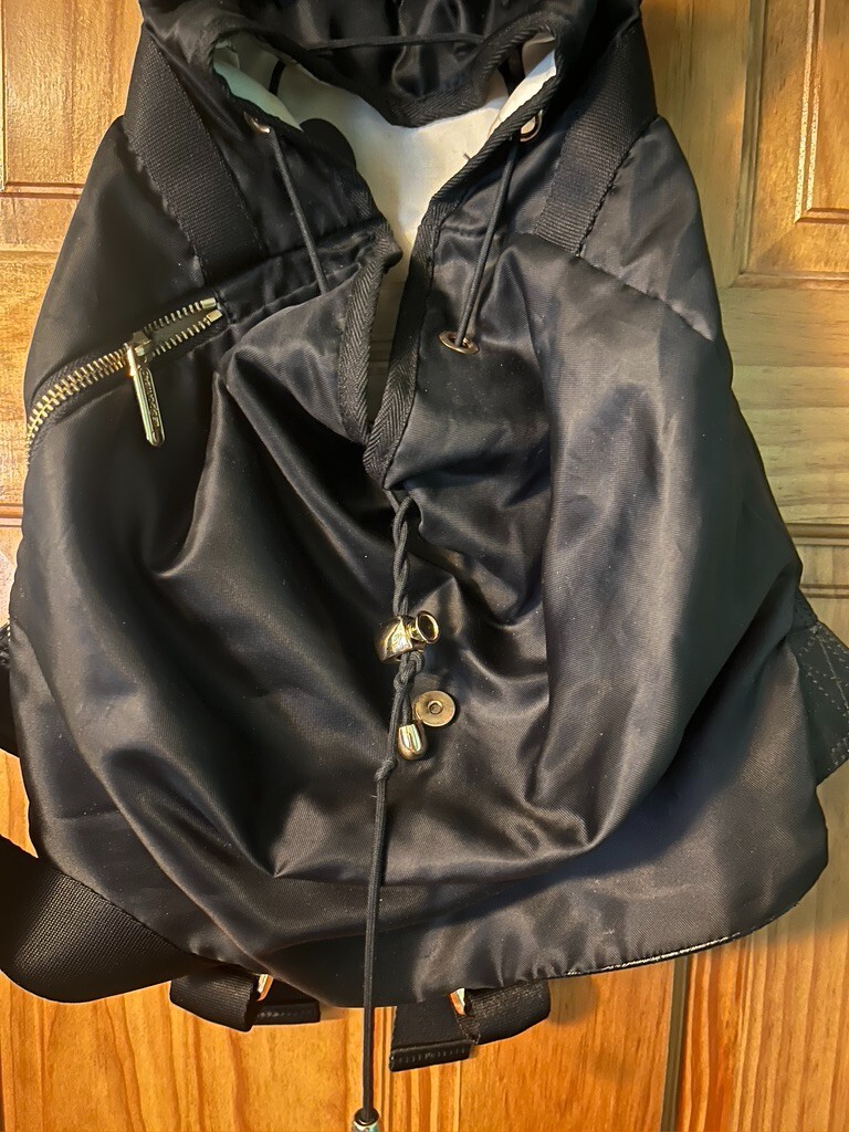 LeSportsac  Backpack BLACK Solid Medium Nylon Bag… - image 3