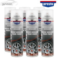 6x presto Reifenglanz Schaum Reifen Pflege Reiniger Spray Dose 500ml