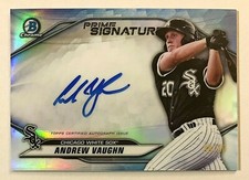 2020 Bowman Chrome Andrew Vaughn AUTO RC #38/50 Prime Signatures SP White Sox