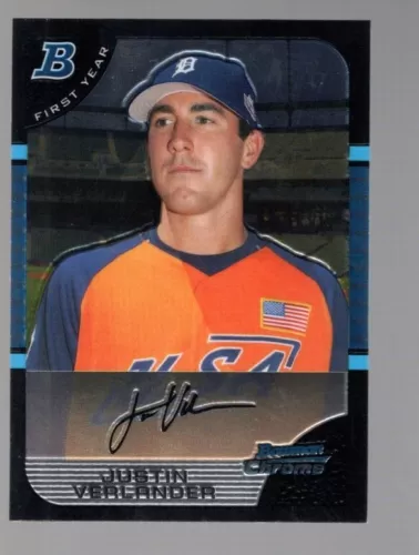 Justin Verlander 2005 Bowman Chrome #BDP129 RC