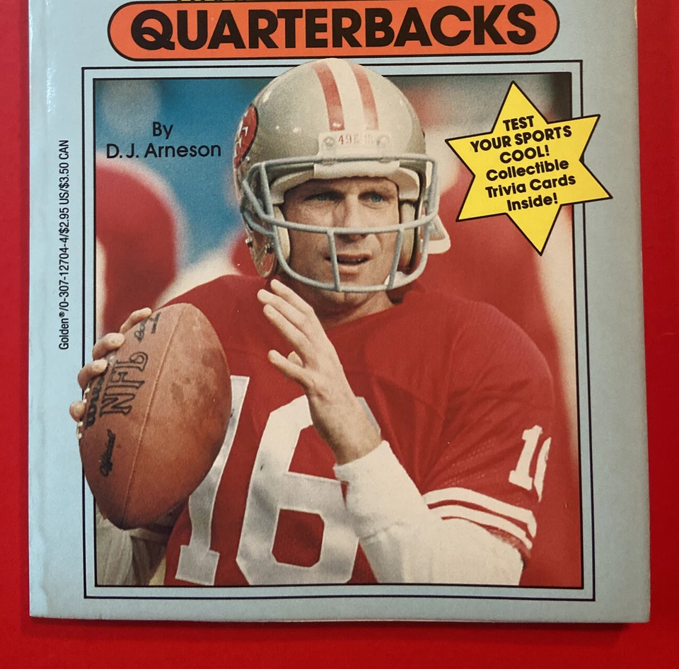 JOE MONTANA San Francisco 49ers Football Awesome Quarterbacks Book 1991 Vtg 90's Foto 2 de 4