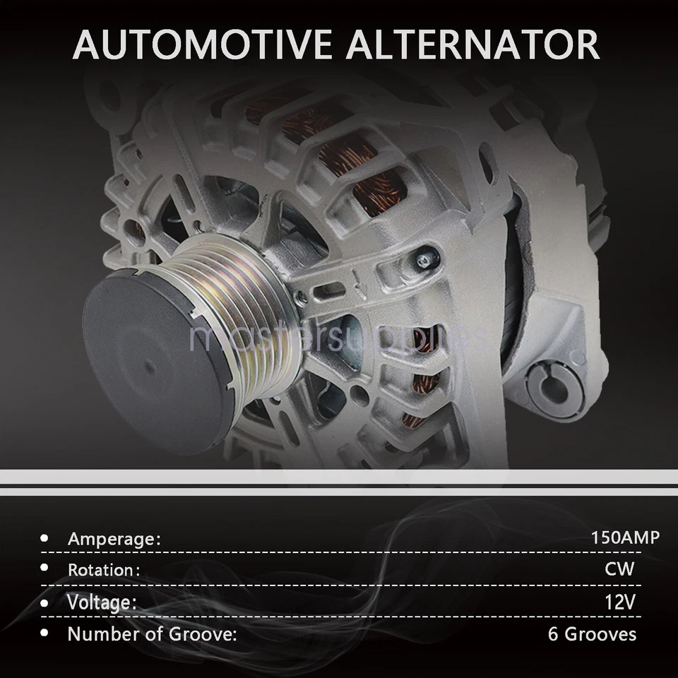 Alternator for Hyundai Santa Fe Sport 2013-16 Kia Optima 2014-2015 2.4L 150A - Image 2 of 4