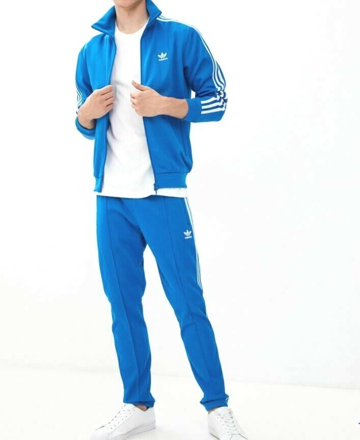 NEW MENS ADIDAS ORIGINALS BECKENBAUER TREFOIL TRACKSUIT NEW MENS ADIDAS ORIGINALS BECKENBAUER TREFOIL TRACKSUIT