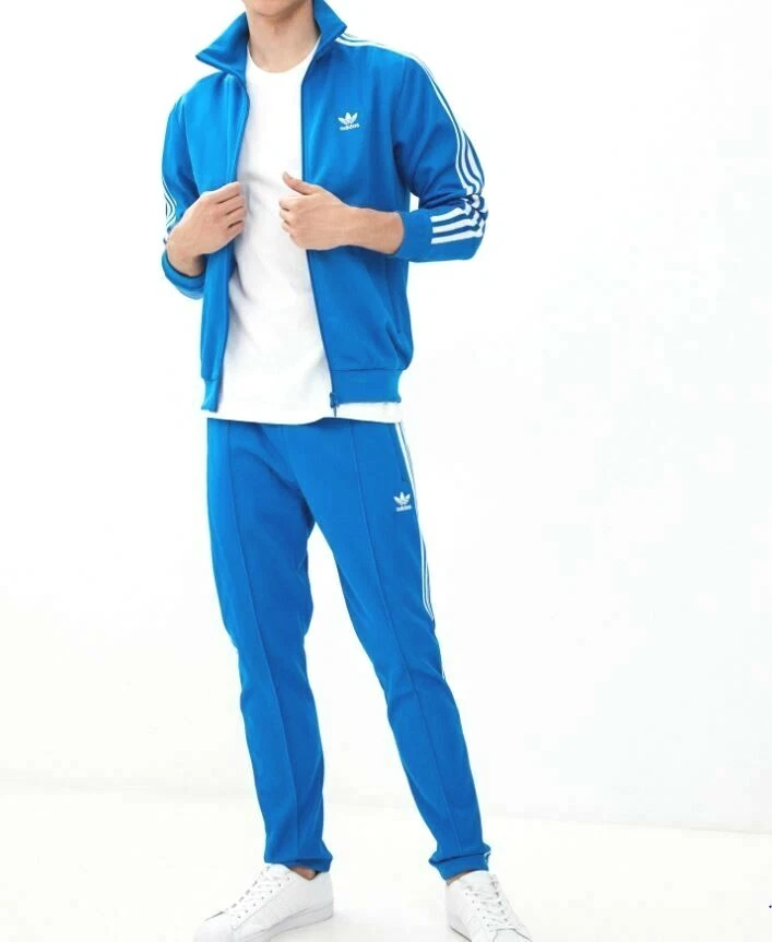 NEW MENS ADIDAS ORIGINALS BECKENBAUER TREFOIL TRACKSUIT JACKET PANTS LARGE