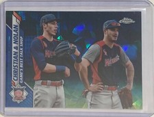 CHRIS YELICH NOLAN ARENADO 2020 TOPPS CHROME SAPPHIRE CARD 2019 NL ALL-STARS