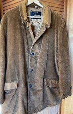 VINTAGE 60'S LAWRENCE SPORTSWEAR BROWN CORDUROY JACKET 52" CHEST
