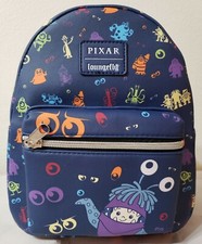 New Loungefly Disney Pixar Monsters Inc. Boo Mini Blue Backpack NWT Sulley Mike