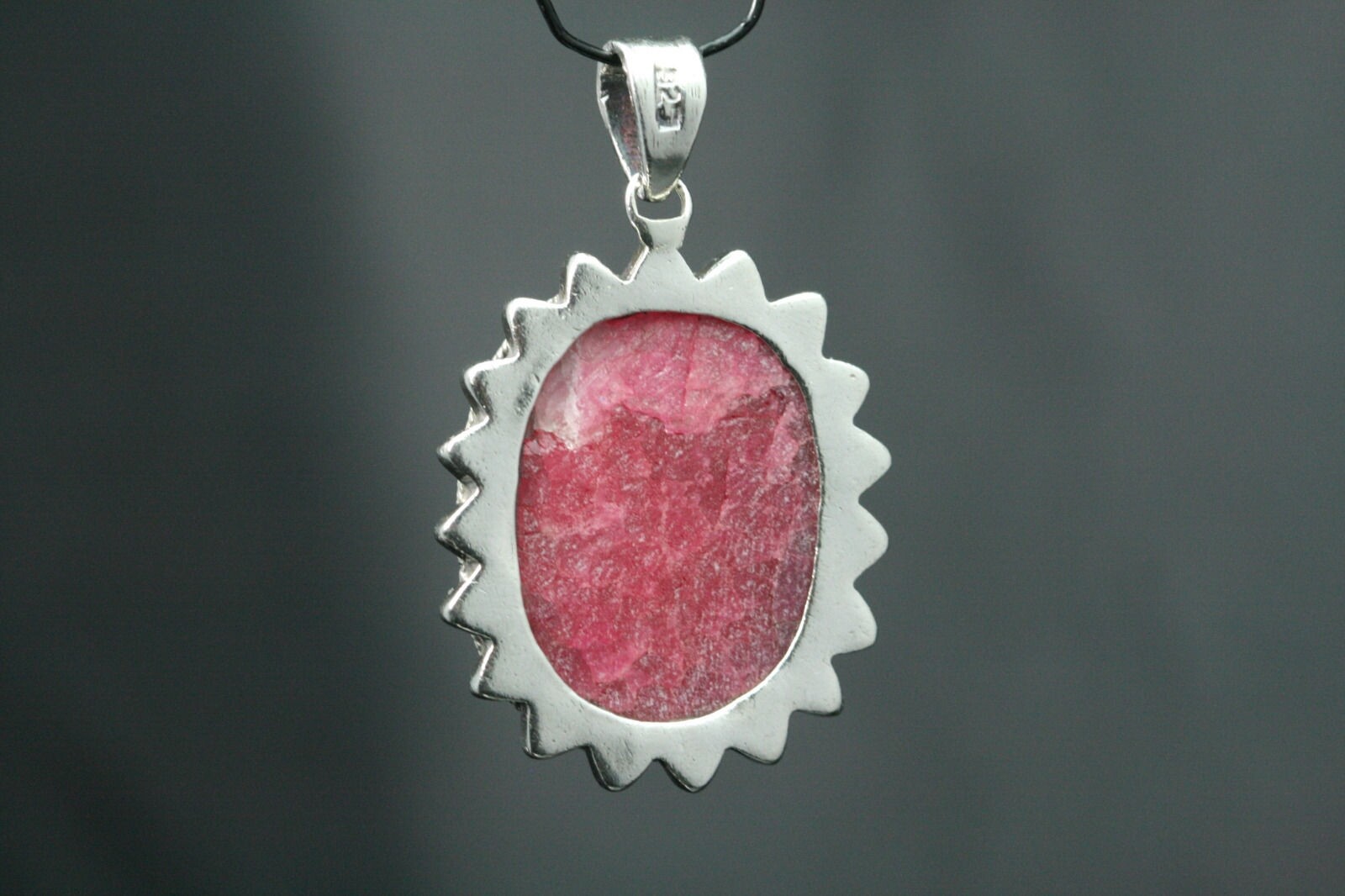 A 925 Sterling Silver Low Grade Ruby Crystal Ston… - image 12