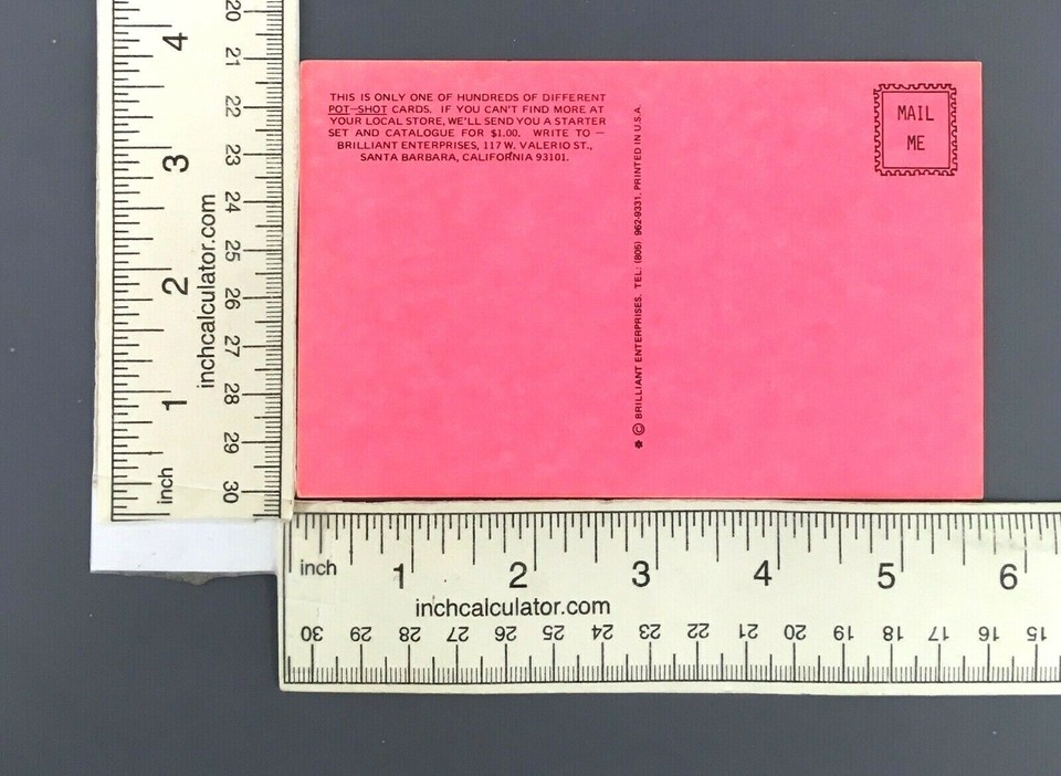 1976 Pot Shots Humorous Postcard Ashleigh Brilliant 574 Stop Think Lazy Sarcasm eBay