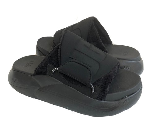 UGG LA CLOUD SLIDE BLACK PLATFORM SANDALS US 7.5 / EU 38.5 / UK 5.5 | eBay
