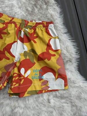 Gallery Dept Zuma Design Shorts | Gelb | Größe L | Blumenmuster UVP 275£