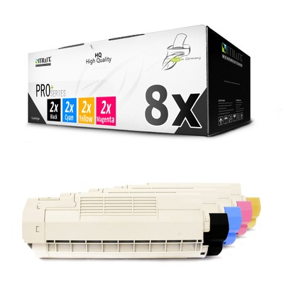8x Toner für OKI MC 560 DN Plus N CMYK