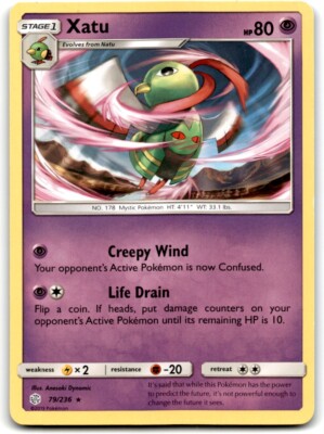 2019 Sun & Moon - Cosmic Eclipse Xatu Stage 1/Rare #79