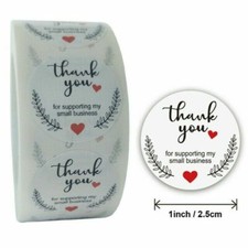40 THANK YOU FOR YOUR PURCHASE ENVELOPE SEALS LABELS STICKERS 1" ROUND