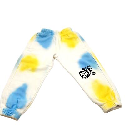 Boy's OFF-WHITE Tricolor Logo-Print Sweatpants Size 4 NEW