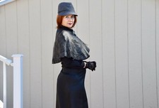 Women San Diego Co Wool Blend Bucket Fedora Hat Grey One Size Steampunk 