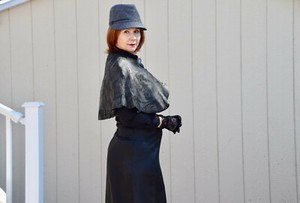 Women San Diego Co Wool Blend Bucket Fedora Hat Grey One Size Steampunk 