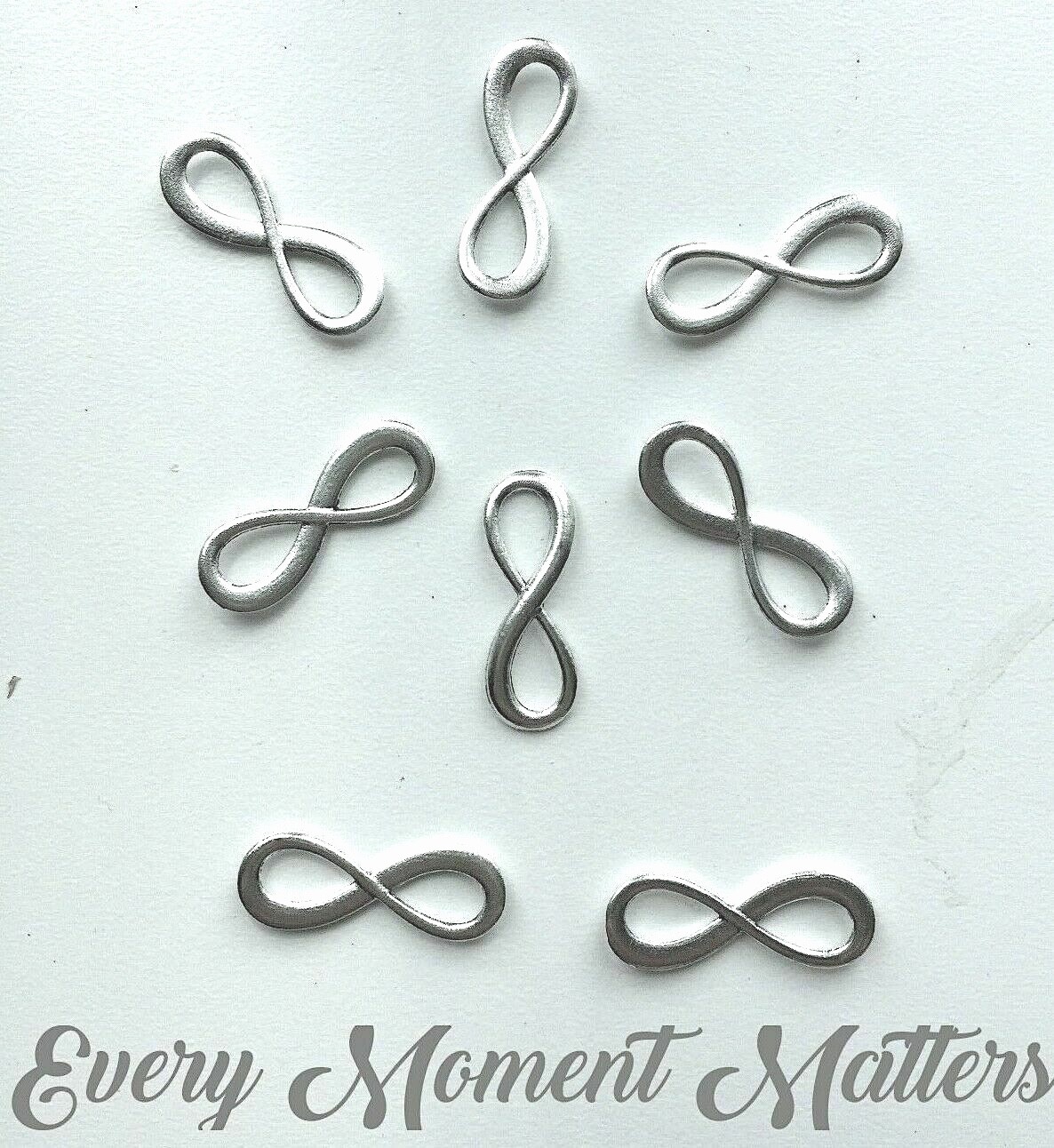 10 x Tibetan Silver INFINITY CONNECTOR Charm Pendant 23mm LIMITED STOCK