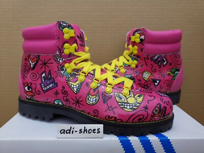 2014 ADIDAS JEREMY SCOTT JS FACE HIKING BOOT PINK UK 5 6 9 bones