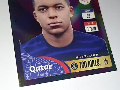 2022 3R Qatar World Cup FIFA #162 KYLIAN MBAPPE France Soccer Sticker FOIL