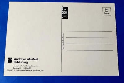 Postcard Dilbert Comic Strip Scott Adams Catbert Evil HR Director