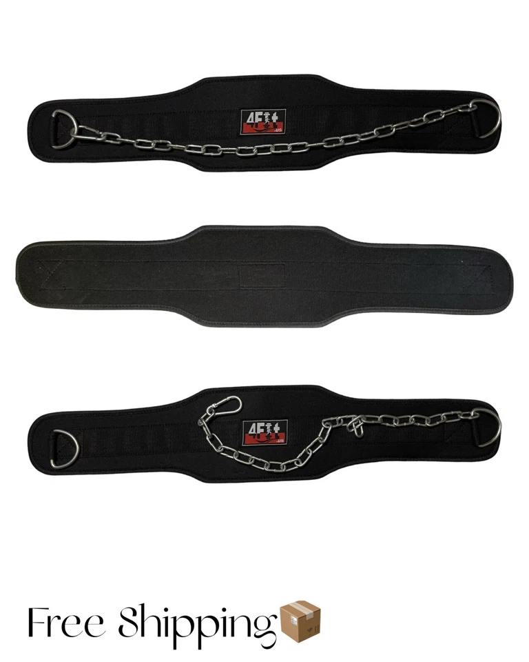 NUEVO CINTURÓN DE INMERSIÓN DE NEOPRENO/LEVANTAMIENTO DE PESAS/CINTURÓN DE INMERSIÓN DE GIMNASIO CON CADENA DE METAL. Foto 2 de 4