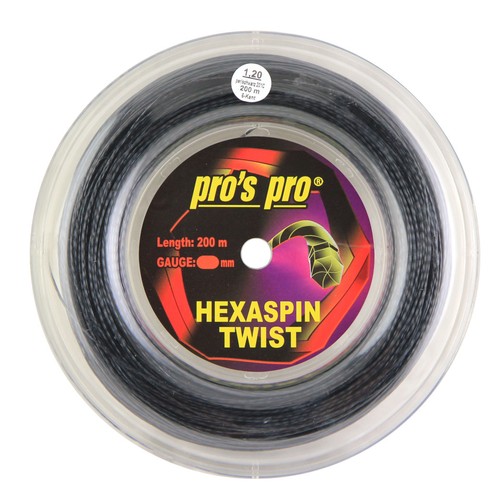 Bobine De Tennis Pro's Pro Hexaspin Twist 16 L 1,25 Mm 200 M