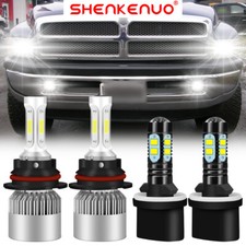 For Dodge Ram 1500 2500 3500 1994-2001 Led Headlight Highlow Fog Light Bulbs S2