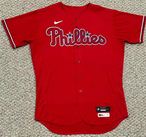 ORTIZ size 48 #89 2023 PHILADELPHIA PHILLIES Red "GAME USED" JERSEY MLB NIKE - Picture 3 of 10
